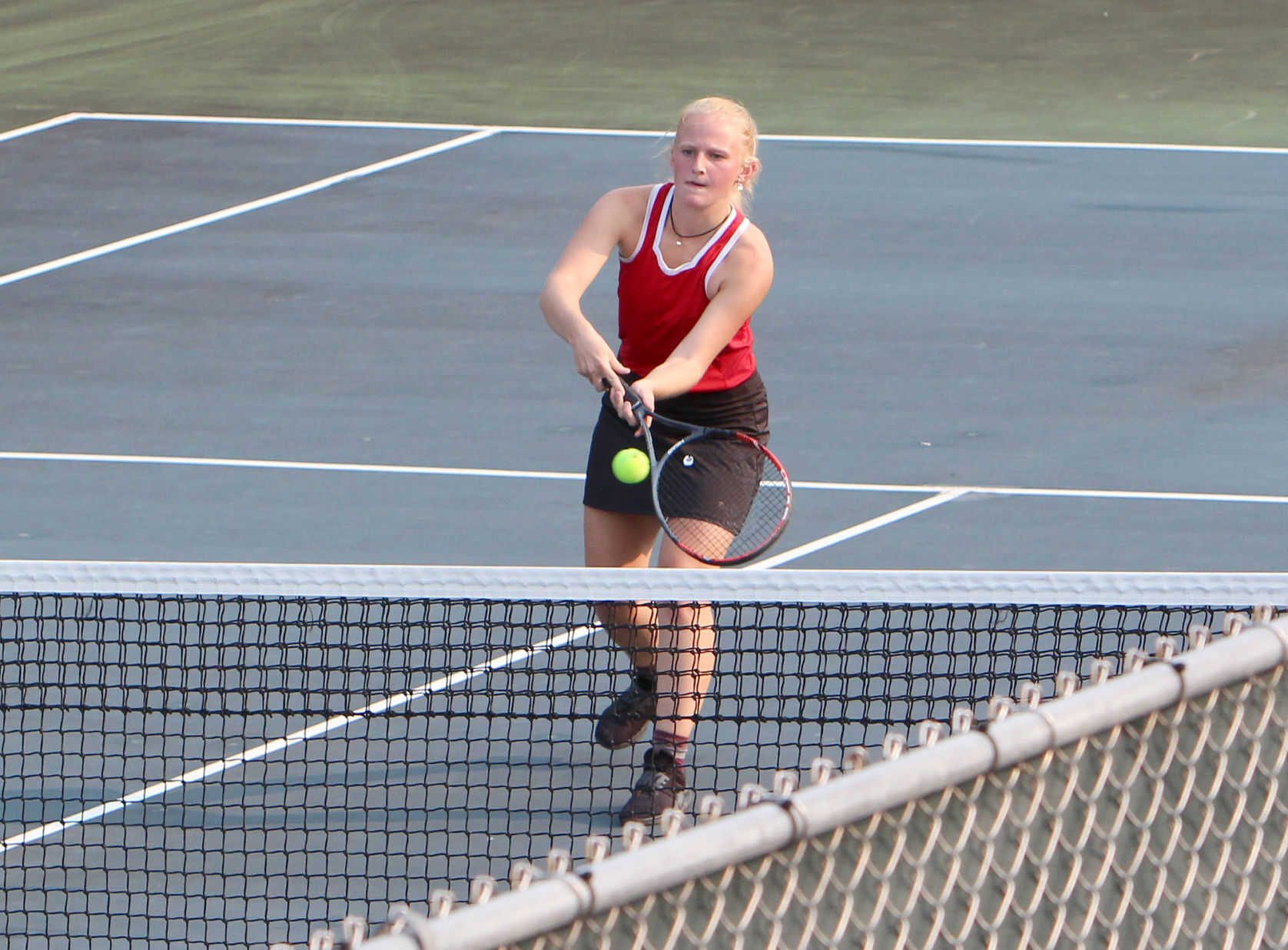 Menomonie at Chippewa Falls girls tennis 9-15-20